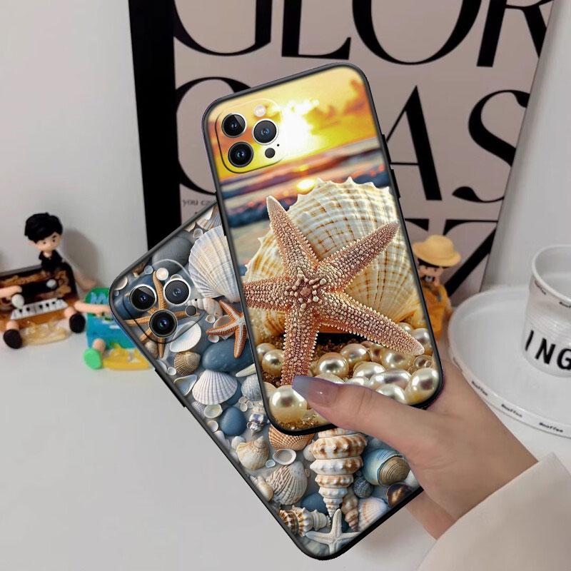 IK25 Conch Starfish New High-End Shell Phone Case for Xiaomi Poco C40 C50 C51 C55 C65 C71 C75 F3 F5 F6 F7 M2 M3 Pro Ultra