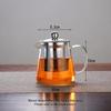 with Stainless Steel Infuser Glass Teapot Heat Resistant Coffee Tea Pot  Blooming Tea