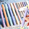 6pcs Pastel Highlighter Set, Color Markers for School Office, Cute Japanese Stationery Supplies, Soft Neon Study Gift (6 Colors)