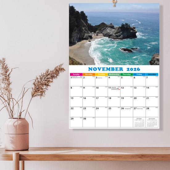 2026 Funny Dog Wall Calendar 12 Month Cute Animal Lovers Decor Spiral Bound Thick Paper Decorative Gift for Pet Owners Office Humor Monthly Layout