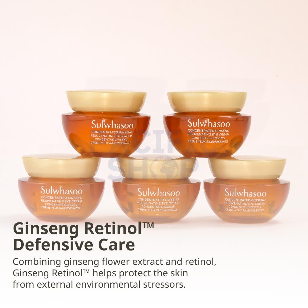 [Sulwhasoo] Concentrated Ginseng Renewing Eye Cream Sample (3ml*5pcs,4ml* 5pcs)