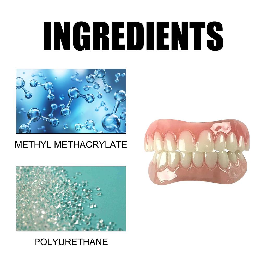 Denture Kit Upper Lower Veneers Perfect Denture Orthodontic Fake Tooth
