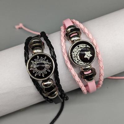 Sun & Moon Lovers Adjustable Bracelet - Best Friends, Internet Celebrity Style, Hot-Selling Niche for Students