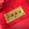 999 Pure Gold Year of the Horse Red Envelope Bag with Creative Mobile Phone Sticker