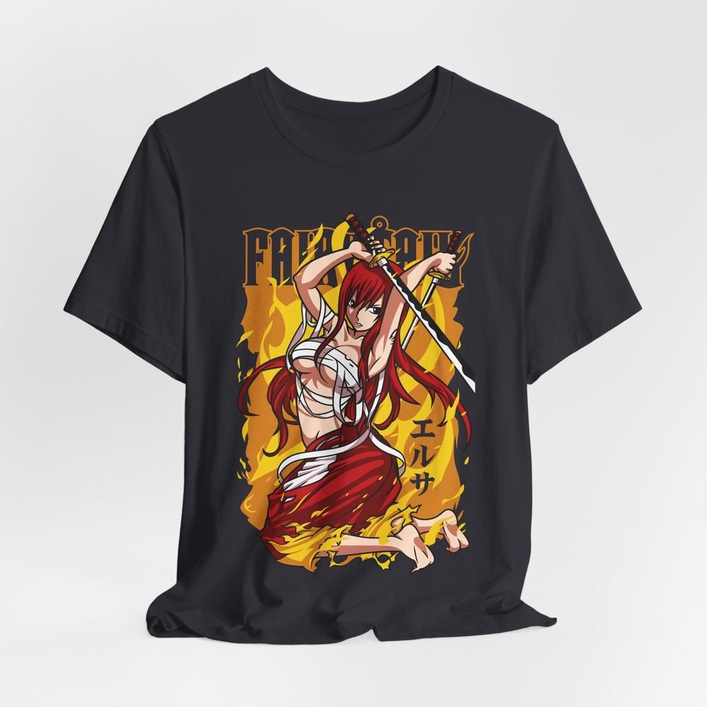 Fairy Tail | Erza Scarlet | Custom Anime Sword Warrior Shirt