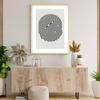 Arte Nordico Impronta Digitale Tela Poster Pittura Minimalista Stampa Astratta Immagine da Parete Nero Grigio Moderno Casa Decorazione Stanza