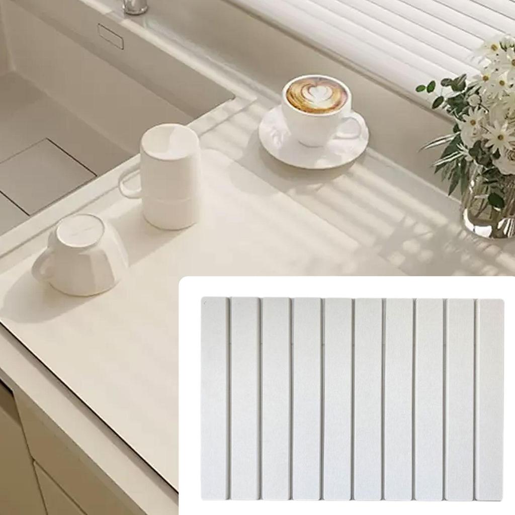 Diatomite Coasters for Kitchen Dishes Table Decor Cup Holder Stone Mat Countertop, Washroom,