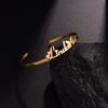 New Customized Name Bracelet Personalized 3mm/5mm/8mm Width Gold Color Bangles for Women Stainless Steel Birthday Jewelry Gift