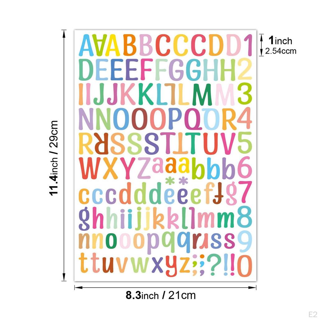 8 Pcs Letter Vinyl Stickers Glass Water Bottles Waterproof A-Z Letters Craft