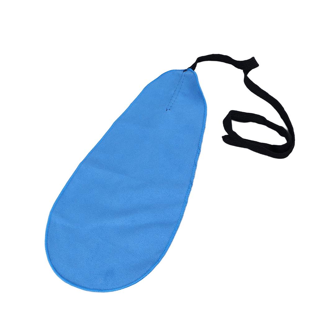 Saxophone Cleaning Cloth A Shape Cloth Cleaner Tool Accessory for Piccolo Flute Sax Dark Blue