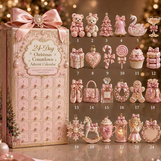 Dekorace odpočítávání do svátku Heritage Akrylový adventní kalendář, Dekorativní závěsná ozdoba, Odolný lehký zahradní blind box pro domácí ložnici a