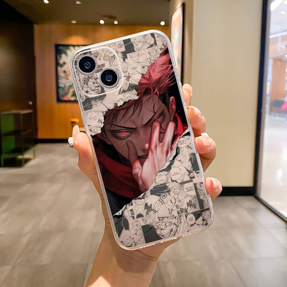 Anime main characters-Yuji Itadori Phone Case For iPhone17,16,15,14,13,12,11 ,Pro Max,16/15/14 Plus Transparent Cover