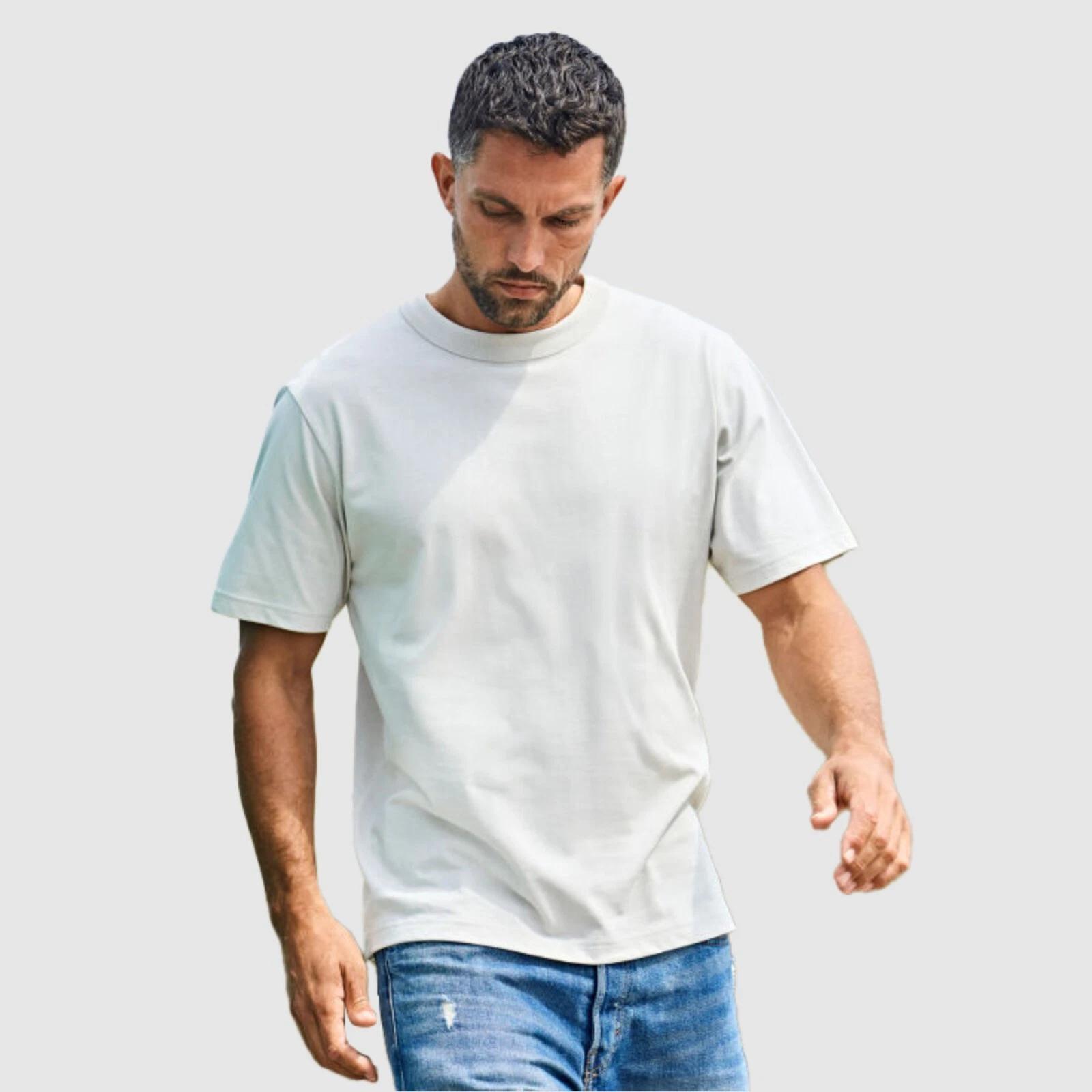 Tee Jays Urban Loose Fit T Shirt Crew Neck Enzyme Washed Plain Summer Mens T Top M