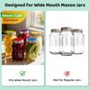 4pcs Durable Silicone Fermentation Lids BPA-Free Leak-Proof Burping Lids Lids Wide Mouth Mason Jar Lids Sauerkraut Making