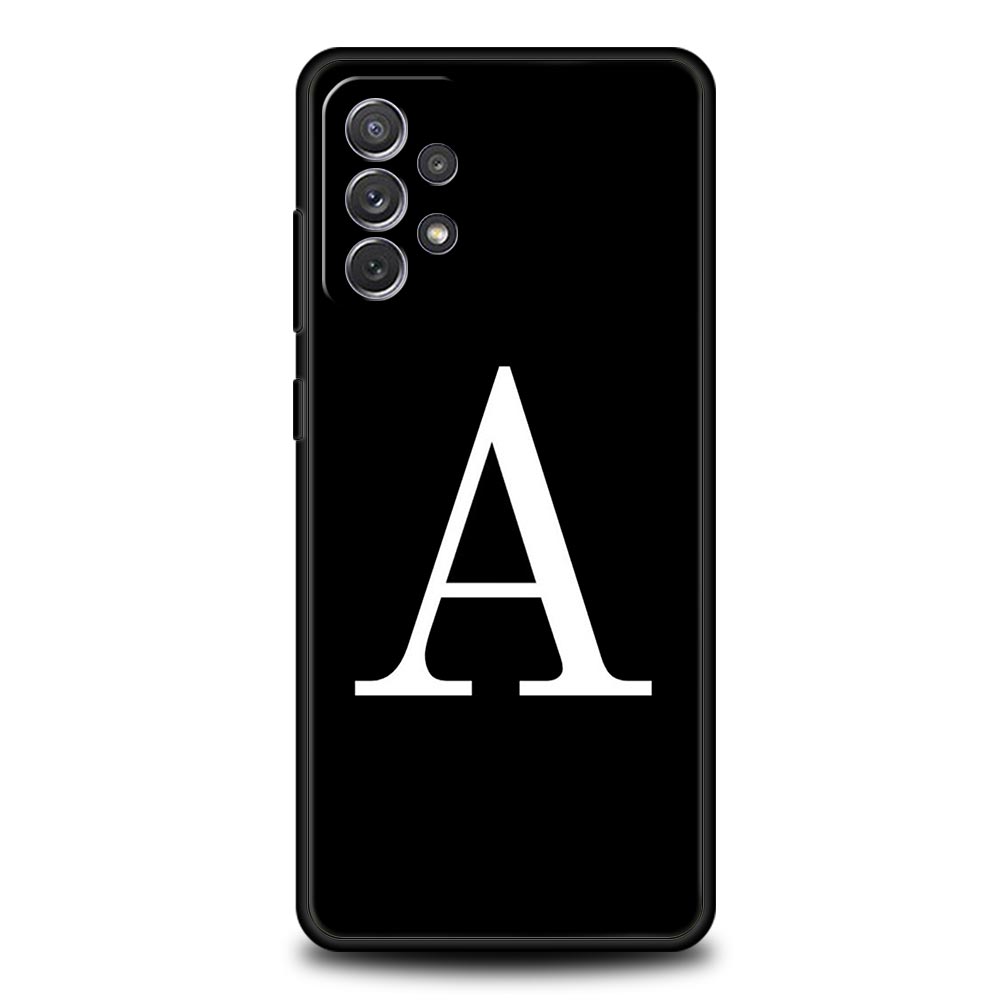

Чехол для телефона с начальной буквой A Z для Samsung Galaxy A17 A07 A55 A35 A25 A15 A05 A33 A31 A23 A21s A13 A41 A73 A53 A51 A71 A03 Samsung A25 5G
