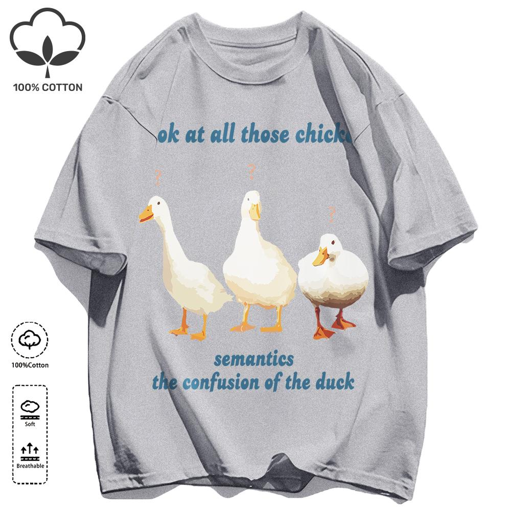 Classic Color Scheme T-Shirts For Unisex Retro Oversized Short Sleeves Fashion Couple Clothes Unisex Simple Basics Clothing