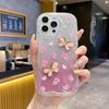 Applicable To OPPO RENO15F Small Floral Transparent Mobile Phone Case A6X Three-dimensional Butterfly Tulip Bracelet for Women