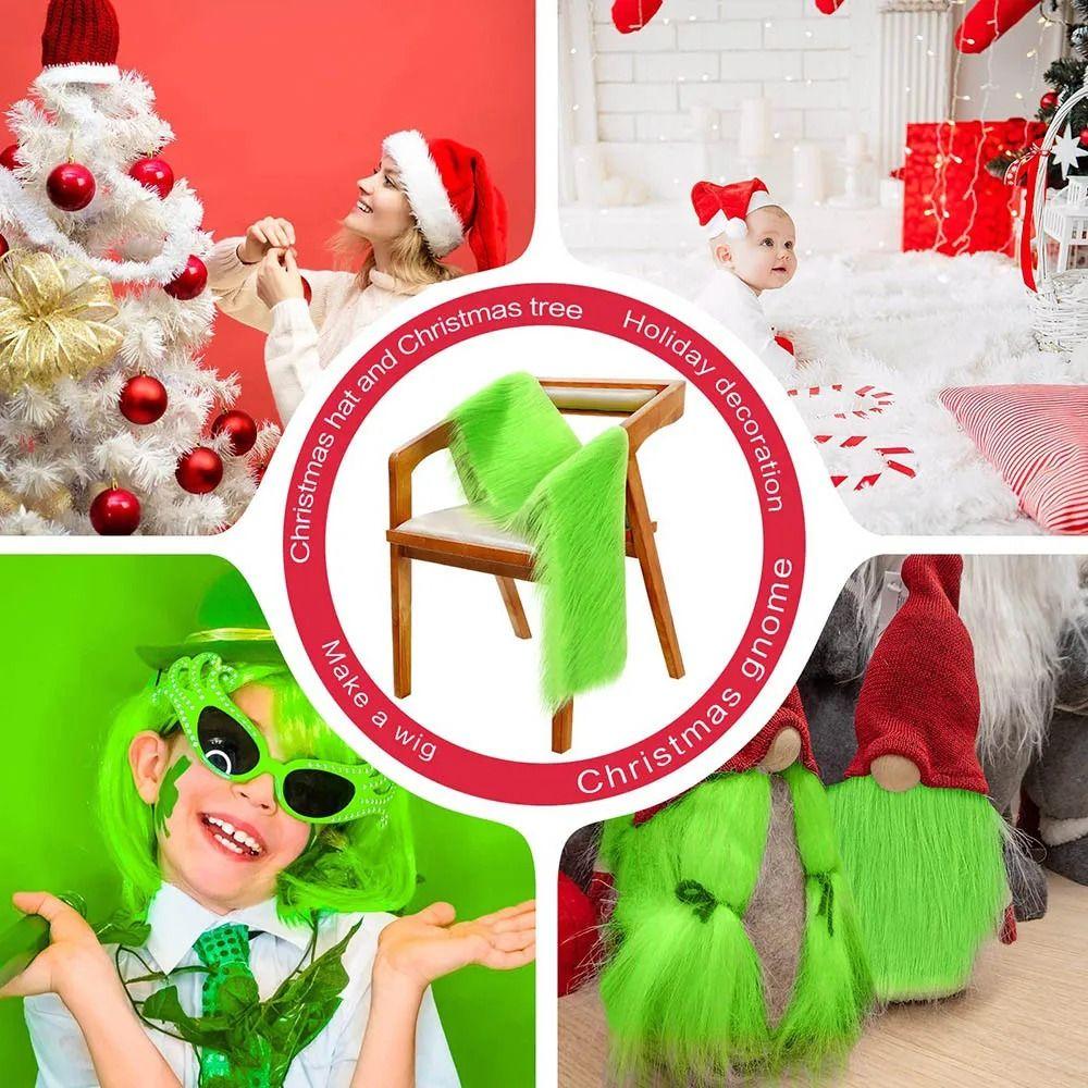 Durable 1.5M Faux Fur Ribbon DIY Solid Color Apparel Sewing Fluffy Trim Fur Stripe Christmas Decorations