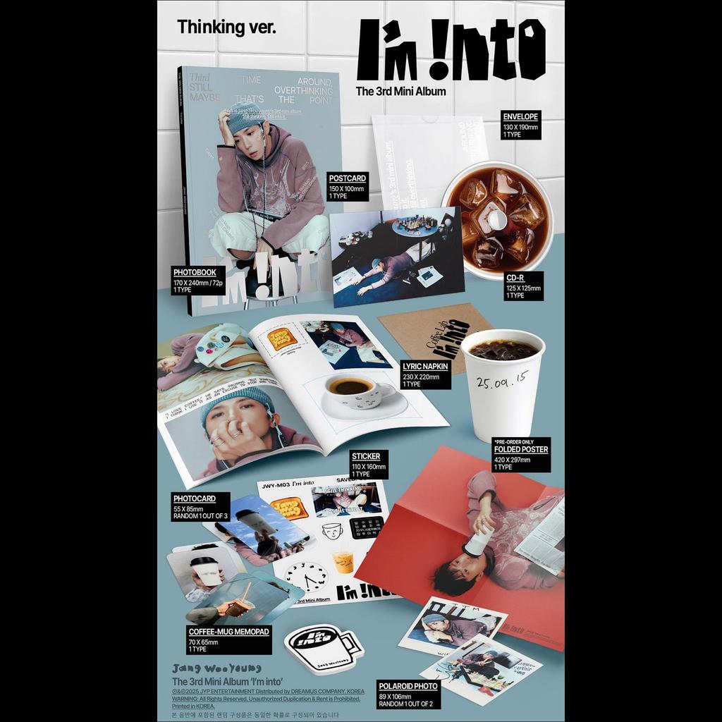 Jang Woo Young (2PM) I'm Into The 3rd Mini Album (Thinking ver. / Feeling ver.)