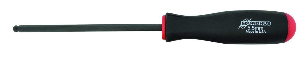 Hex Ballpoint Screwdriver Black Finish BONDHUS 5.5mm BS5.5MM No.10666