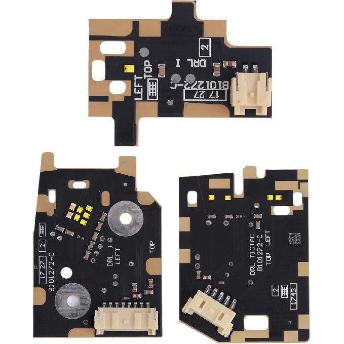 3PCS levé bílé LED desky pro denní svícení, čipy pro světlomety pro Range Rover Velar 2018 2019 2020 2021, desky pro denní svícení Angel Eyes
