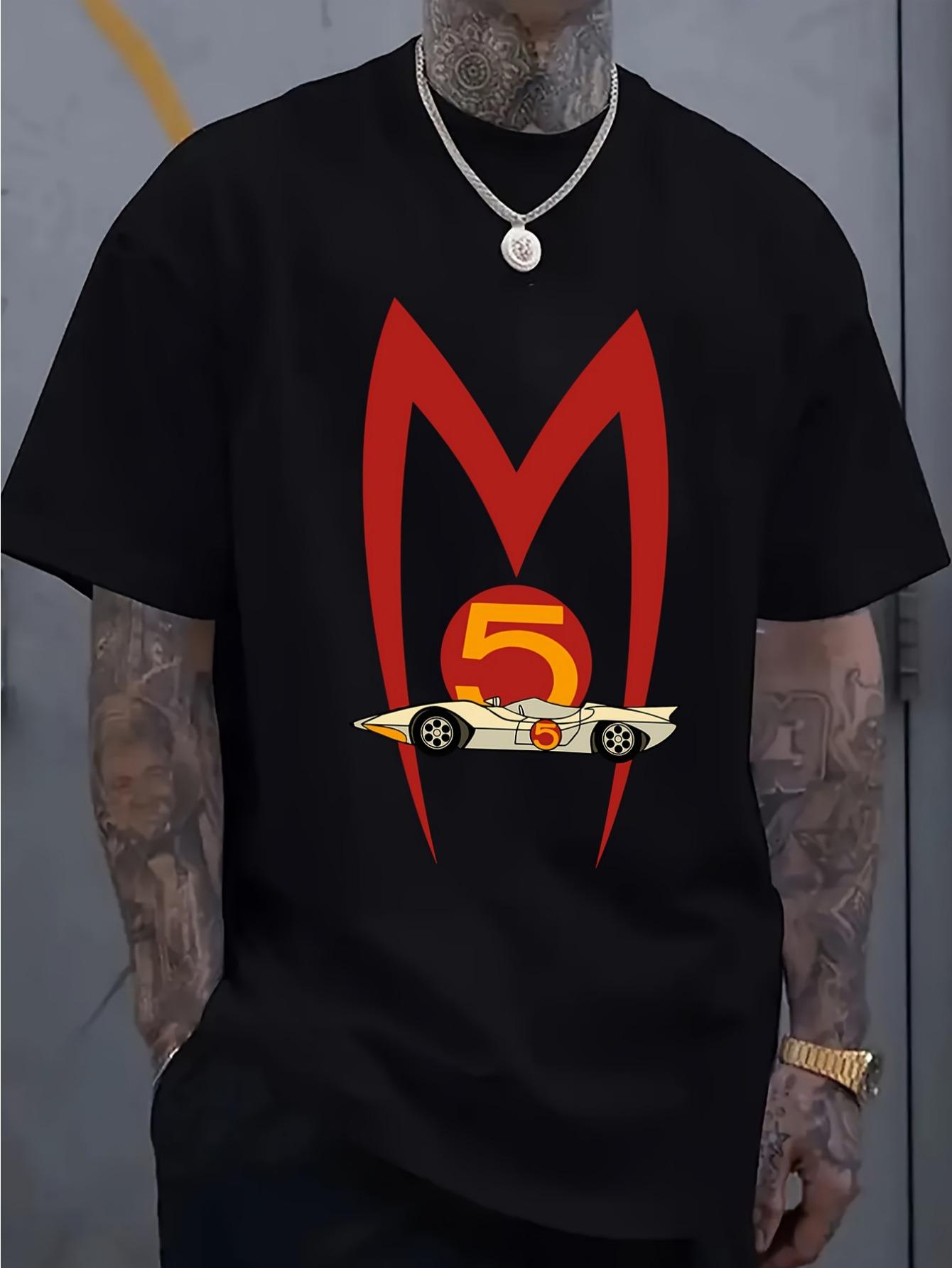 T-Shirt y2k Mach Speed Racer Retro White/Red XL