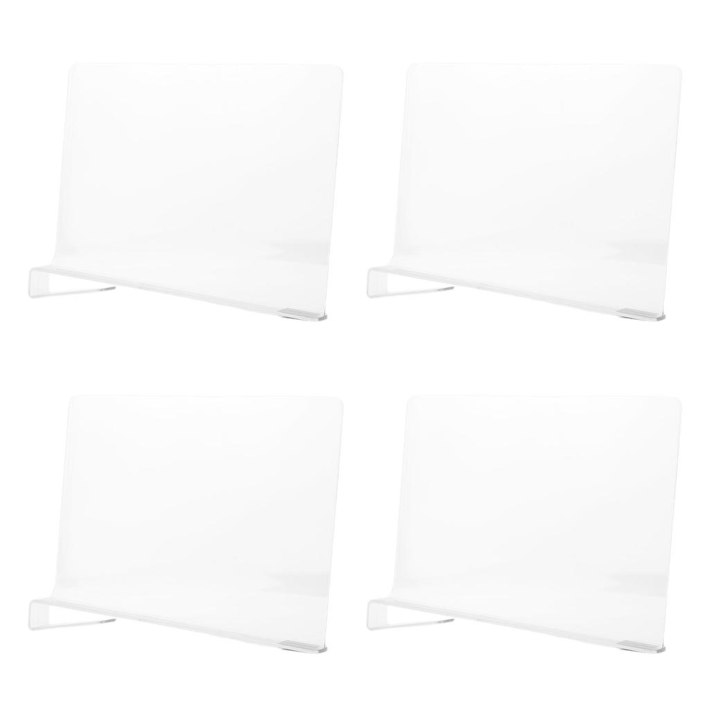Closet Shelf Divider PET Transparent Purse Closet Organized Closet Shelf Separator for Wardrobes Books Shelves