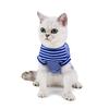 Spring and summer new cat clothes dog striped T-shirt beauty short cat clothes pet bottoming shirt manufacturer short sleeve