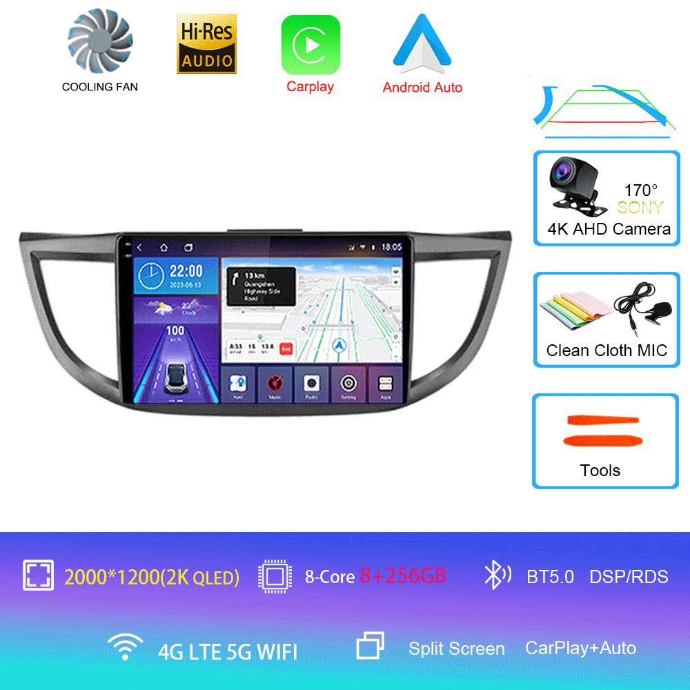 Android 14 Car Radio For Honda CRV CR-V 4 RM RE 2011 - 2018 Multimedia Video Player Navigation Stereo GPS No 2din 2 Din Dvd