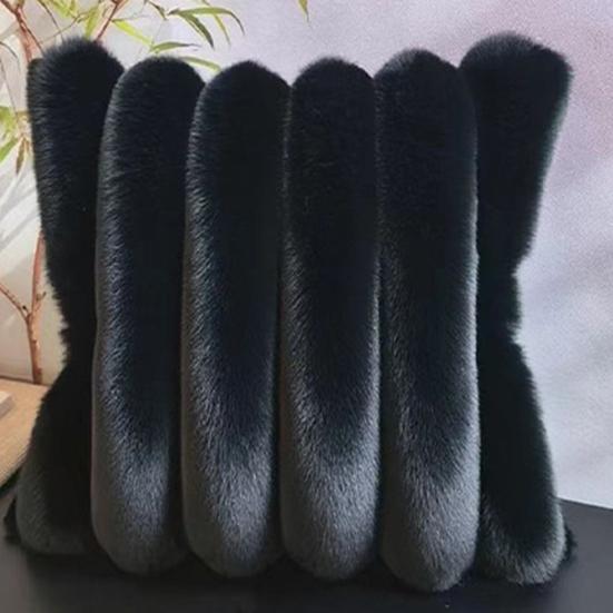 Throw Pillowcase Super Soft Comfortable Sofa Pillowcase Replaceable Design Easy Maintenance Soft Cushion