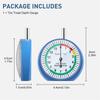 Tire Tread Depth Gauge Dial Type Tire Tread Depth Gauge Professional For Motorcycle Car Truck & Bus Easy Reading Dial