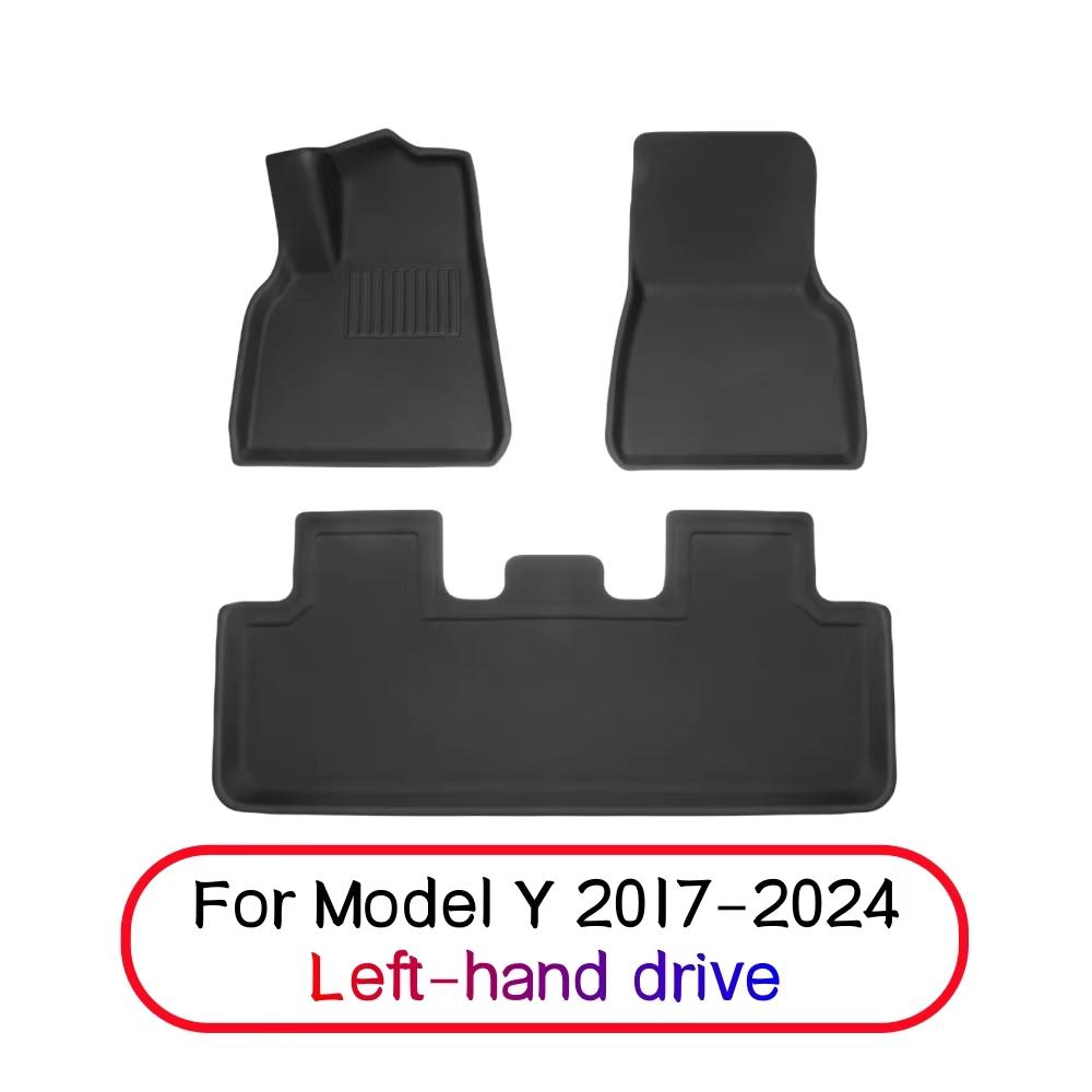 

2025 Year 3D Floor Mats For Tesla Model 3 Model Y Custom Fit XPE Floor Carpets Trunk Storage Mat Waterproof Non-Slip Car Mat