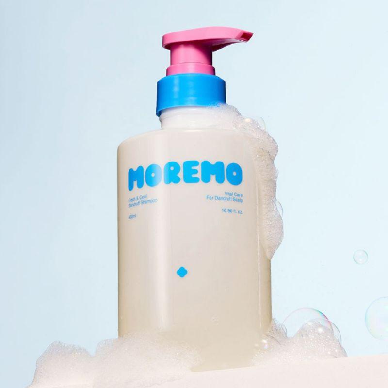 moremo Fresh and Cool Dandruff Care Functional Shampoo Scalp Refresh Anti Dandruff Shampoo 500ml