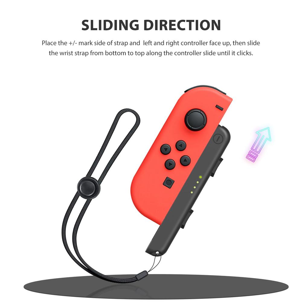 Lot de 4 dragonnes pour manette Joy-Con Switch – Lot de 2 dragonnes de rechange pour manette Joy-Con
