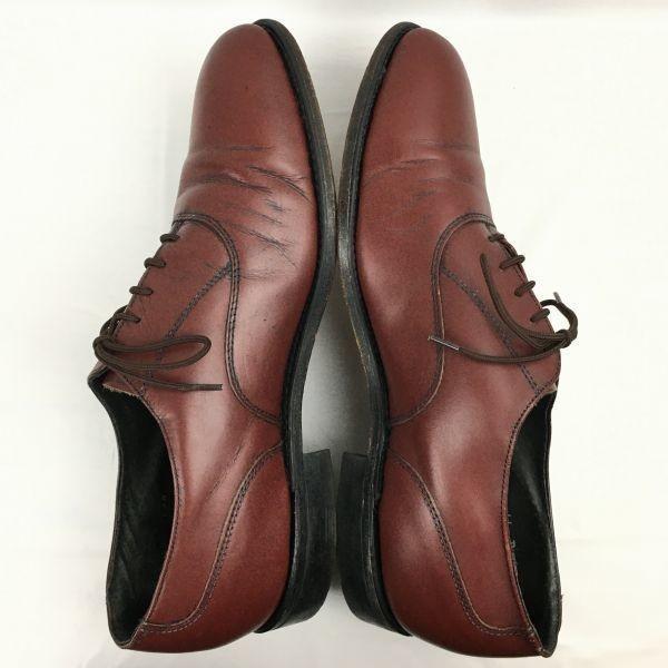 Vintage Stafford Wholecut Schuhe vor den 1980er Jahren Burgunder Größe 11D (Ca.. 28.529.5cm) Herren(GEBRAUCHT)
