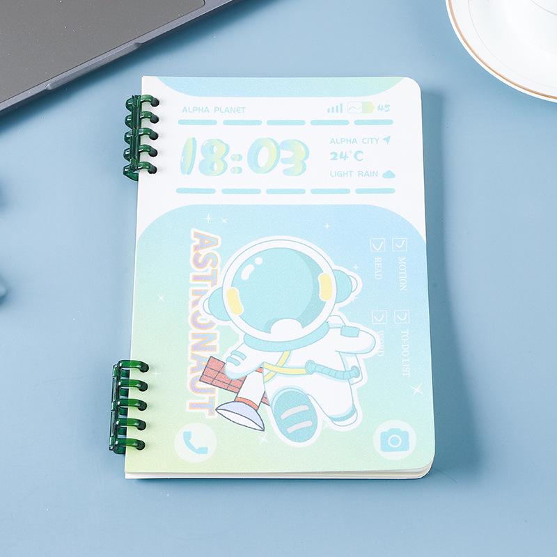 Astronaut Hot Stamping A5 Notebook - Super Cute Pocket Student Diary