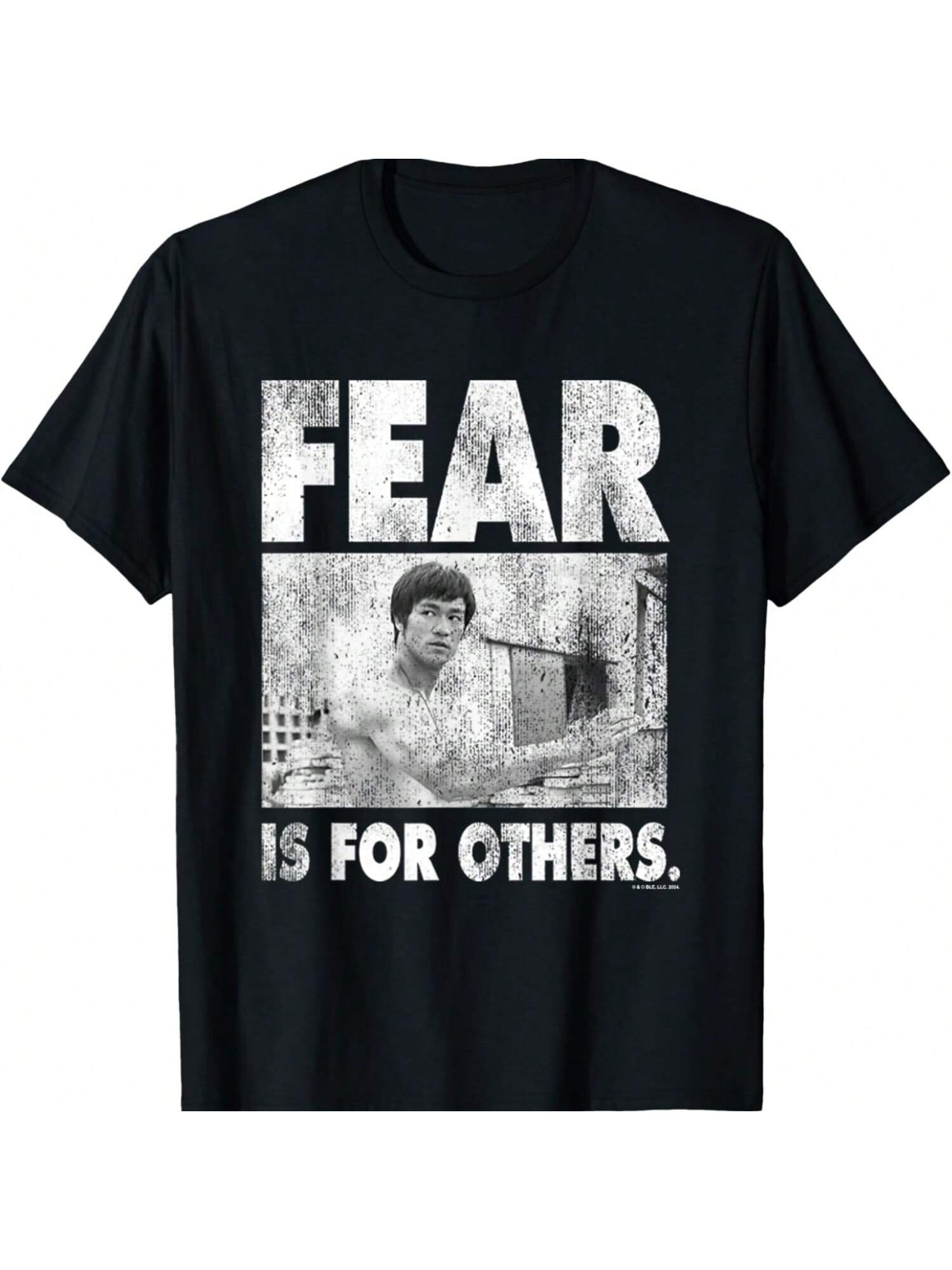 

Bruce Lees Fear Is For Others Distressed Poster T-Shirt S