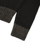 LMR Contrast Point Round Cardigan Black