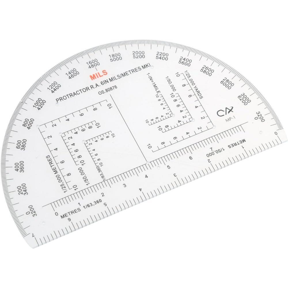Map Reading Ruler Protractor Military Protractor Coordinate Scale for Topographical Map Reading and Land Navigation