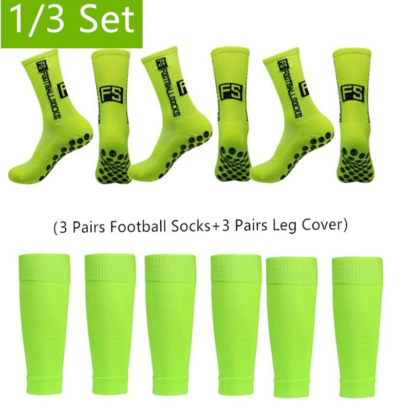 1/3 Set Hochwertige Klebe-Rutschsocken und Beinschutz Fixierte Socken Hochwertige Klebe-Rutschsocken und Beinschu