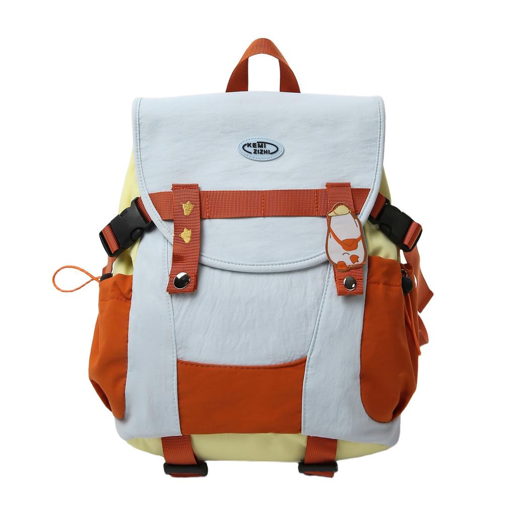 Schoolbag Japanese ins refueling duck backpack bag female student large capacity schoolbag campus backpack outdoor travel backpack male