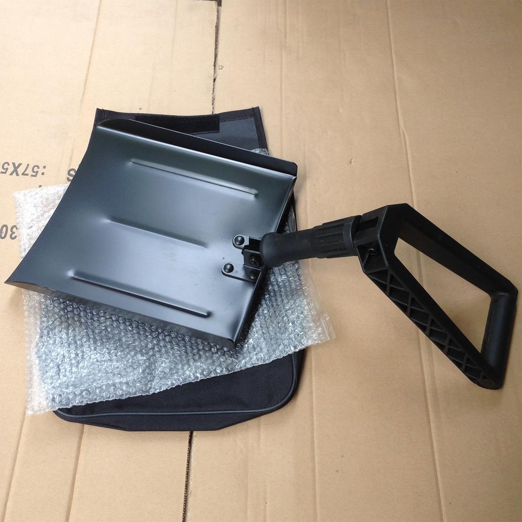 Mini Portable Folding Shovel with Storage Bag High Carbon Steel Material for Camping Hiking Digging Backpacking