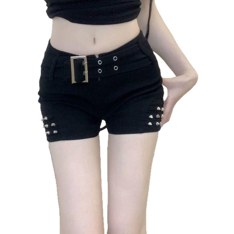 American Spicy Girl Low-Waist Elastic Denim Hot Pants - Women's Summer Slimming & Trendy Fit