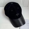 New soft top polished cotton baseball cap for women, simple and fashionable peaked cap, small face, solid color hat for men