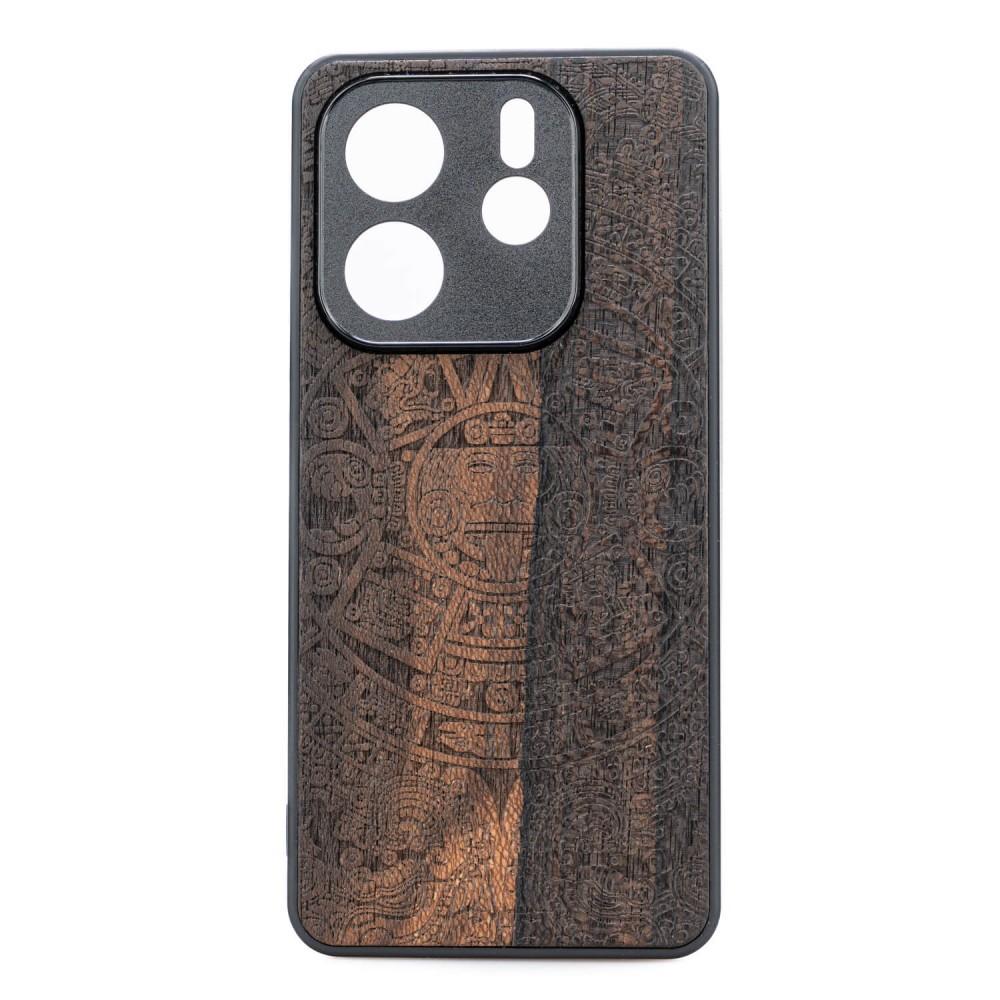 Bewood Wooden Case for Xiaomi Redmi Note 14 5G Aztec Calendar Ziricote