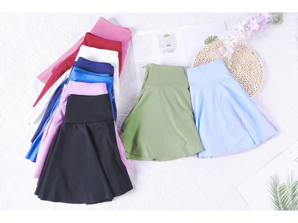 High-Waisted Quick-Dry Skort with Pocket for Yoga, Running & Tennis