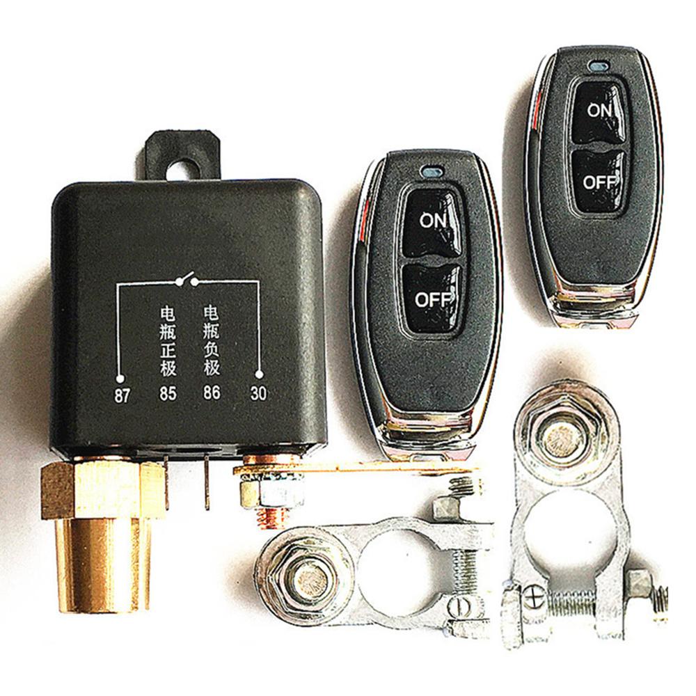 Universal Integrated Car Battery Cut-Off Switch With Remote Control 12 V, 2 Pcs, With Positive And Negative Pole