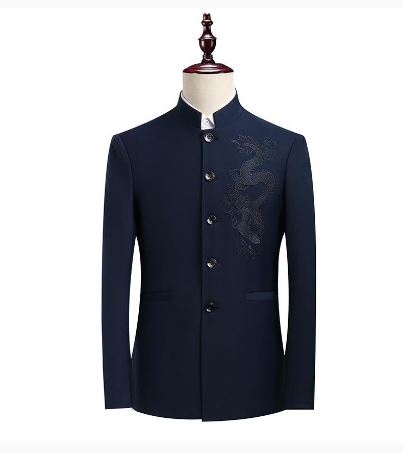 Noble Dragon Zhongshan Suit - Men's High-End Chinese Wedding & Formal Wear