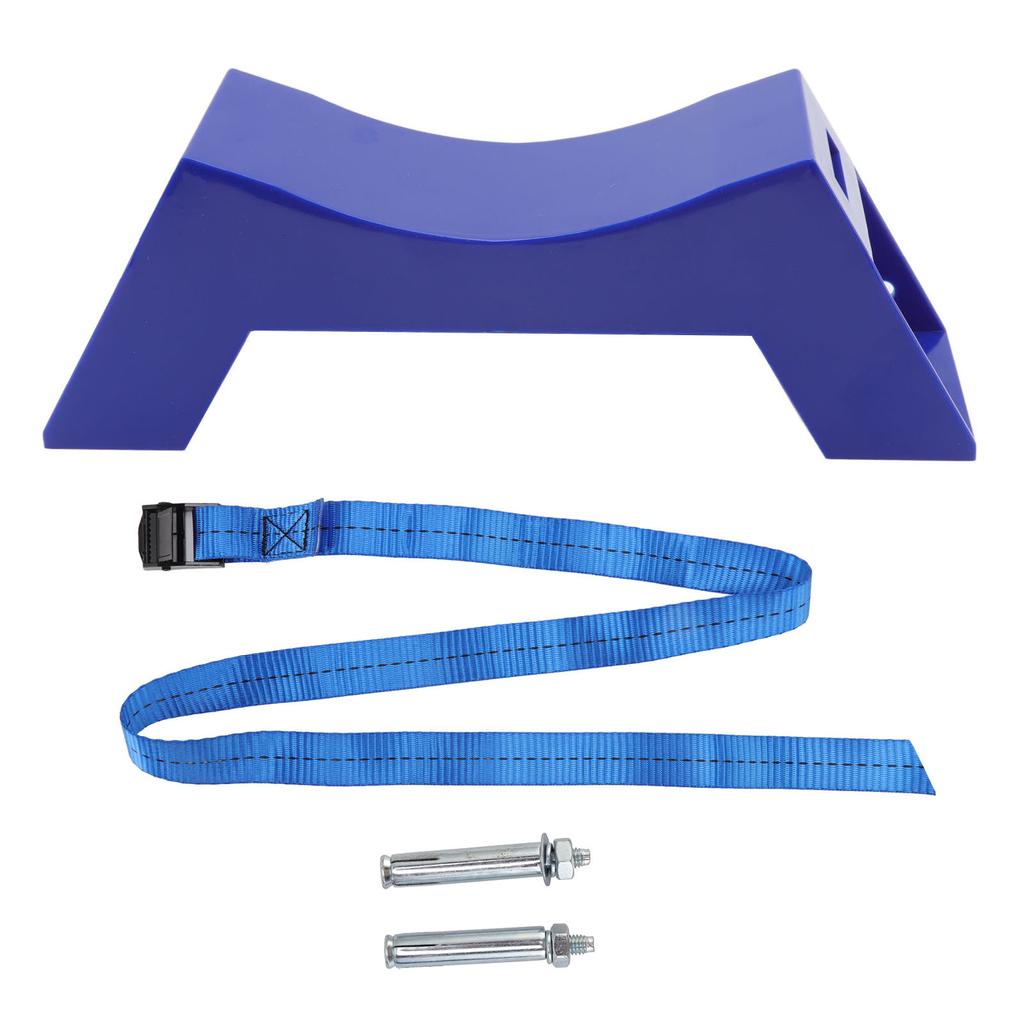 Gas Cylinder Holder Plastic Cylinder Wall Mounted Fixed Bracket with Expansion Screw Safety Strap