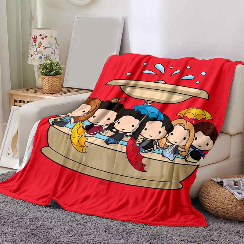 1 шт. Плед с персонажами ТВ-шоу, идеально подходит для дивана, кровати. B037 80x120cm